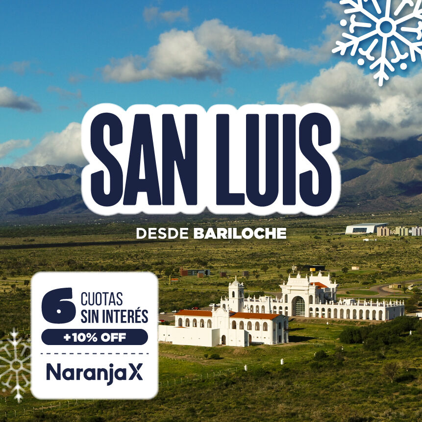 pasajes a San Luis desde Bariloche