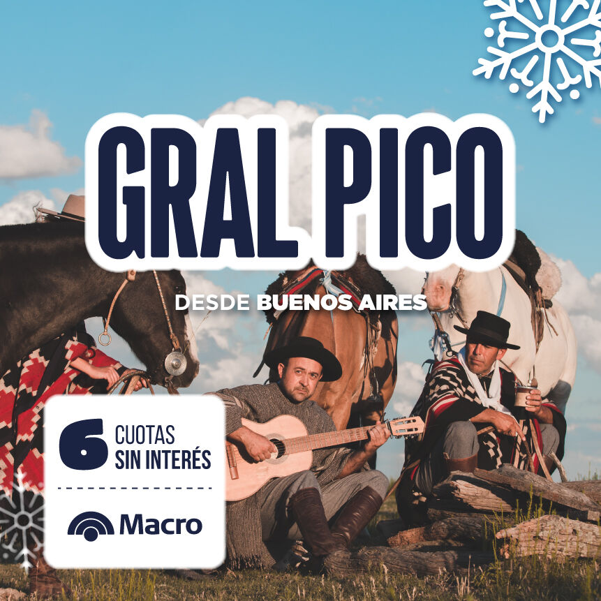 pasajes a General Pico desde Buenos Aires